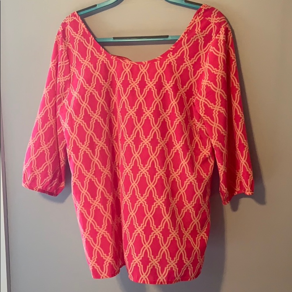 Peach Love Pink and Orange Top